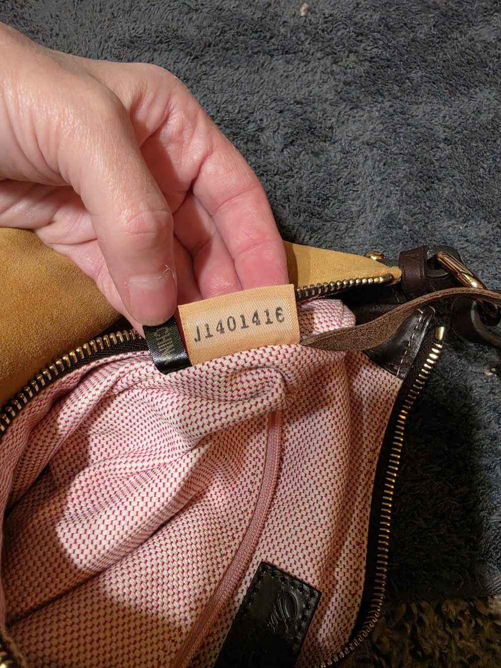 Dooney & Bourke Suede Hobo Bag - Picture 15 of 15